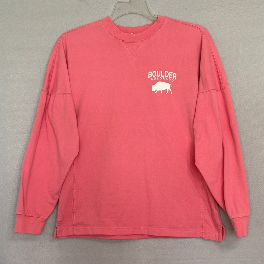 Southpointe Jersey Boulder Colorado‎ Buffalo Shirt Womens Size XS Pink Cotton